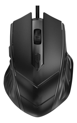 Mouse Alámbrico Teraware Pe169269, 6 Botones, Negro