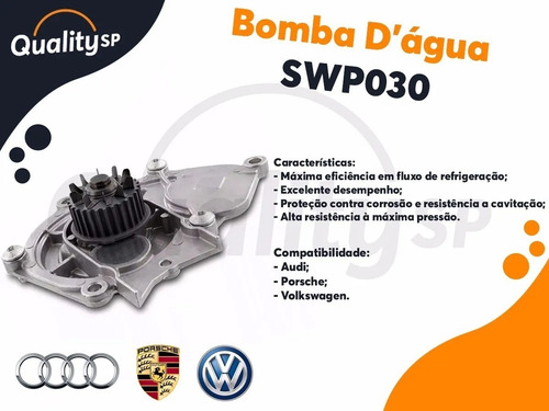 Bomba D'água Audi Vw 29 Dentes Motor Tsi Tfsi 1.8 / 2.0