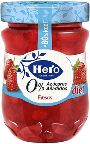 Mermelada De Fresa Hero Diet Sin Azúcar Añadida 280g