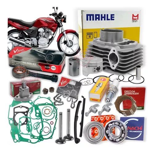 Kit motor metal leve honda cbx 200 strada 2001 no Shoptime