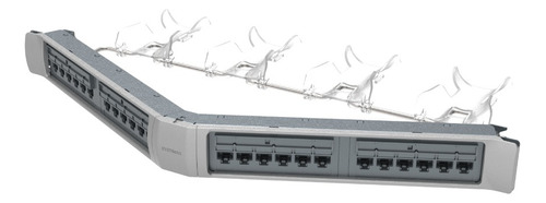 Patch Panel 24p Angular Cat6a Gigaspeed X10d Commscope 