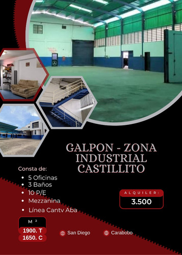 Michelle Alquila Galpón, Zona Industrial Castillito Mv10