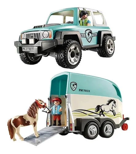 Coche con remolque playmobil hotsell