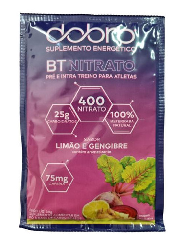 Kit 6x: Bt Nitrato Limão E Gengibre Sachê Dobro 30g