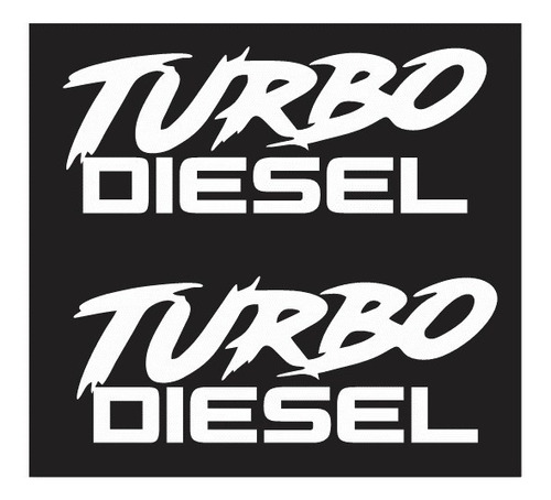 Sticker Turbo Diesel Para Costados De Batea Calcomanias