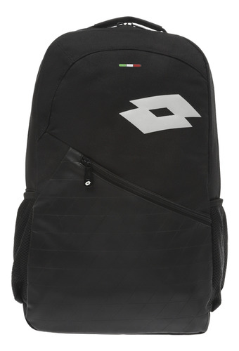 Mochila Casual Escolar Lotto Falk Color Negro