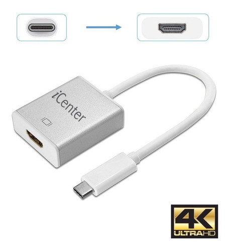 Adaptador Usb C A Hdmi  Macbook 12 Pro 13 15 iMac  Tv Proyec