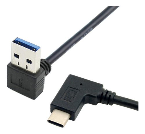 Xiwai - Cable De Datos Usb 3.1 Usb-c Reversible En Ángulo