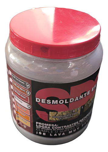 Desmoldante En Polvo Color Rojo Oscuro 1 Kg Spg