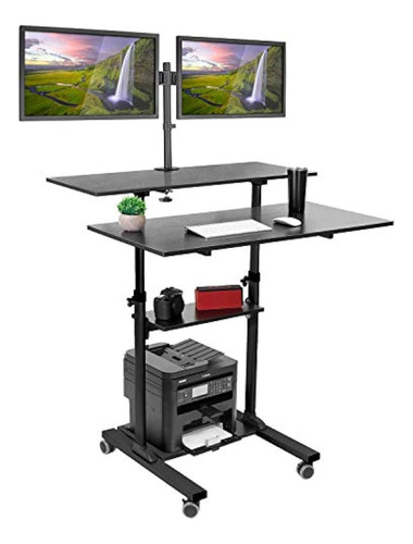 ¡móntalo! Escritorio De Pie Móvil Con Soporte Para Monitor D