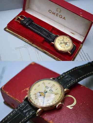 Omega Moonphase Ouro Rosa Cal. 27dl Ref: 2473 40´s Lindo