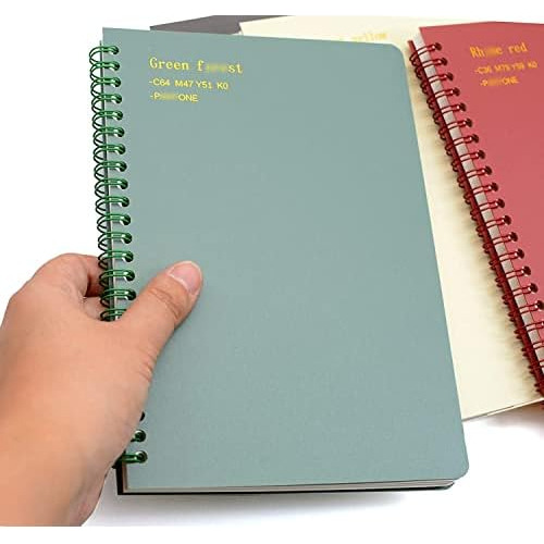 Cuaderno Espiral, 4 Piezas, A5, Grueso, De Plástico Du...