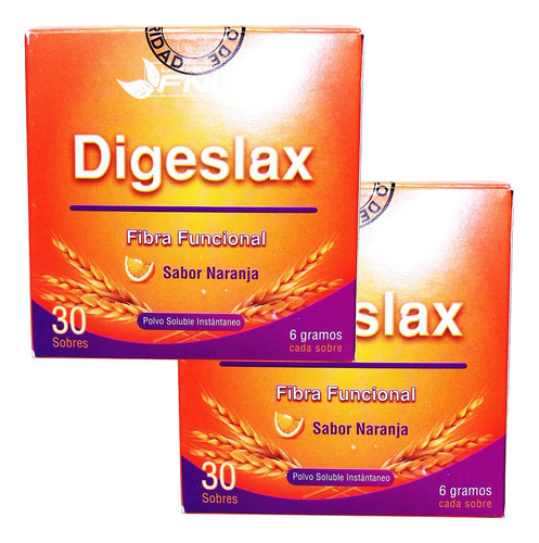 2 Digeslax Laxante Natural Fibra Envio Gratis 30 Sobres C/c