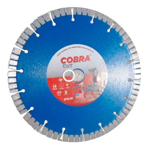 Disco De Diamante Rin Segmentado 9 X 7/8 Cobra Cut Tornado