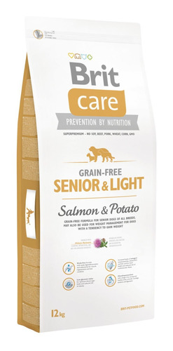 Brit Care Grain-free Senior & Light Salmon & Potato 3 Kg.