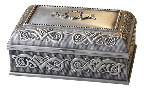 Caja De Joyería Artesanal De Claddagh Del Irlandés Por Mulli