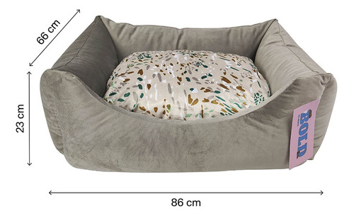 Cama Para Perros Bold Dog Bed Glow Green Speckles 86x66x23cm