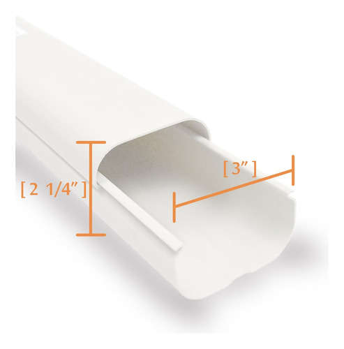7.5'l Ac Line Set Cover Kit 3 W Tubería Mini Split...