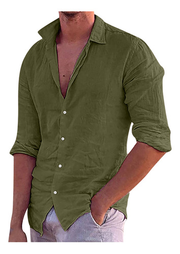 Camisa K Para Hombre, Lisa, Casual, Con Cuello Vuelto, Bolsi