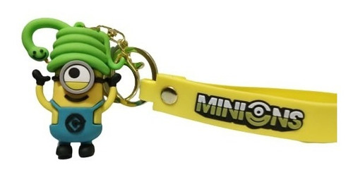 Llavero Minions Stuart, Bob, Cute Kawaii Llaves Numero 20