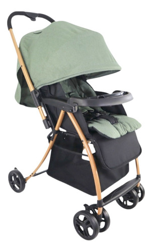 Carriola Para Bebe Prinsel Golf Lx Plegable Reversible Verde Musgo Negro