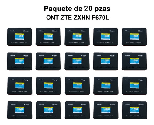 Modem Ont Fibra Optica Marca Zte Doble Banda (20 Pza Nuevos)