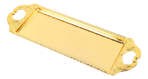 Bandeja De Metal Retangular, Moderna, Elegante, Decorativa,