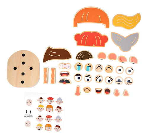 Bloque De La Cara Puzzle Educational Toy Toys Rompecabezas