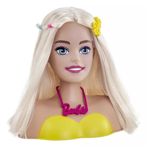 Busto de Boneca - Barbie - Hair Styling - 20 Peças - Pupee - Ri Happy