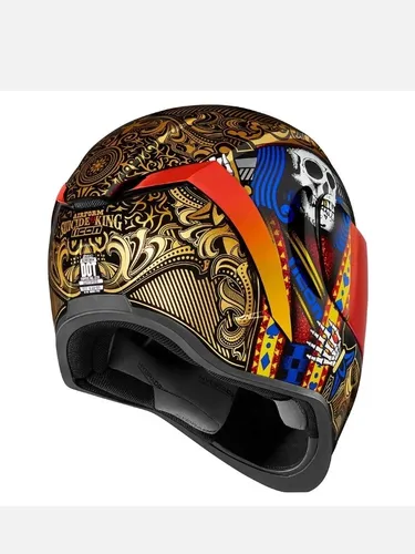 Casco Icon Airflite Casino Skull Varios Talles Moto Calavera