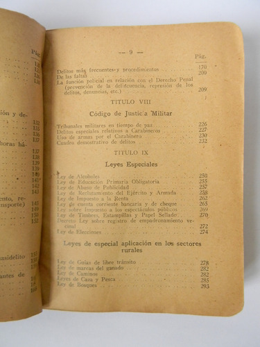 Manual Carabineros De Chile 1era Ed. 1935 Texto Estudio (Usado)