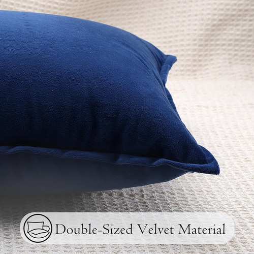 Lujosa Funda De Almohada De Terciopelo De 12 X 24 Pulgadas,