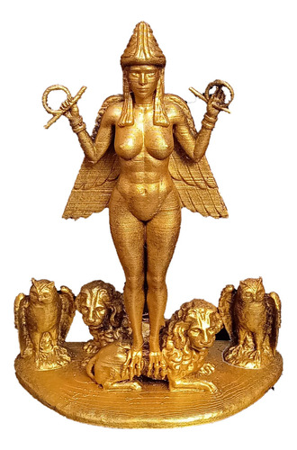 Figura De Lilith / Inanna Diosa Mesopotámica 20cm