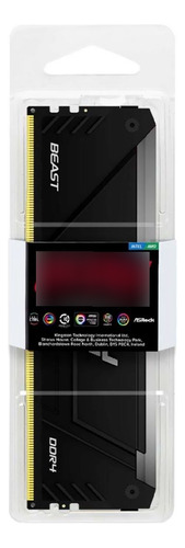 Memória Ram Kingston Fury Beast Ddr4 16gb 3200mhz Rgb - Pre
