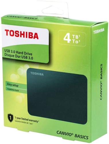 Disco Duro Externo Toshiba Canvio Basics 4tb
