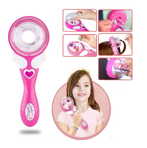 Trenzadora De Pelo Automático Para Niñas+ Accesorios 