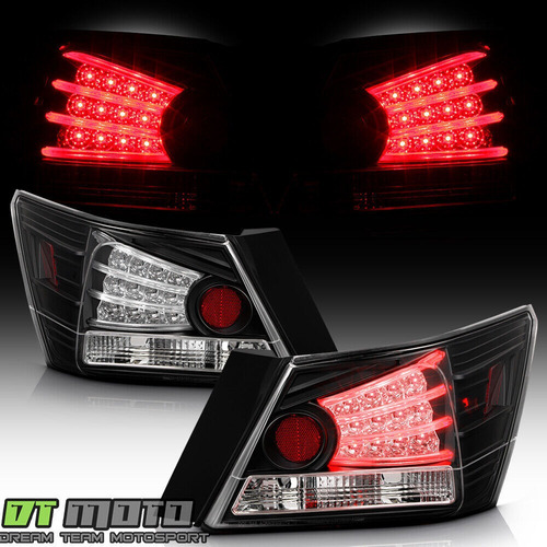 Par Micas Traseras Negro Led Honda Accord Lx 2011 2.4l