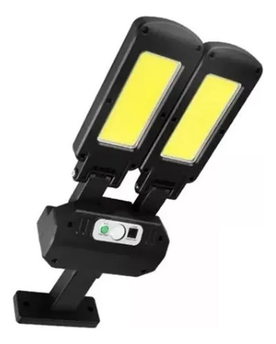 Lampara Solar Exterior, Solar Giratoria Con Sensor + Control