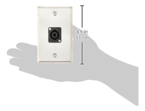 Seismic Audio Sa-plate27 Placa De Pared De Acero Inoxidable