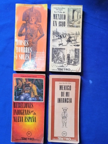 Cuatro Libros Colección Metropolitana Sría Obras Servicios 