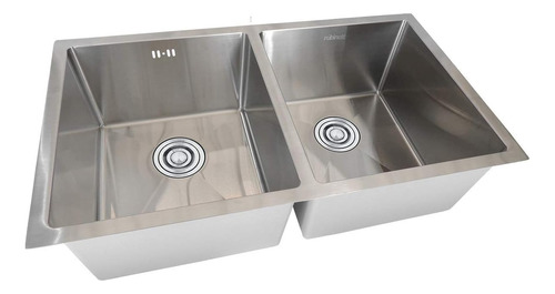 Tarja Submontar Doble 78x45x23cm Inox304 Fab A Mano Satinado