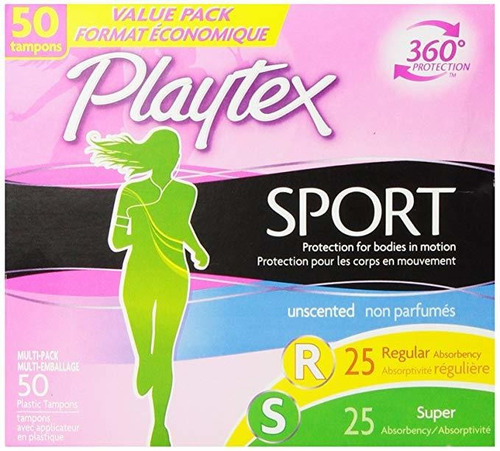 Los Tampones Playtex Deportivos Con Flex-fit Tecnología, Reg