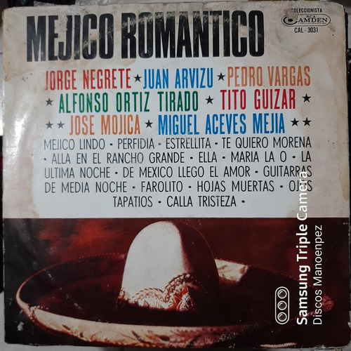 Vinilo Negrete Vargas Mojica Guizar Mejico Romantico M5