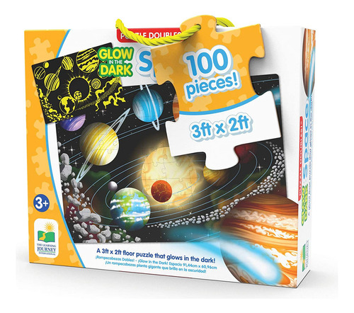The Learning Journey Rompecabezas Doble Que Brilla En La Osc