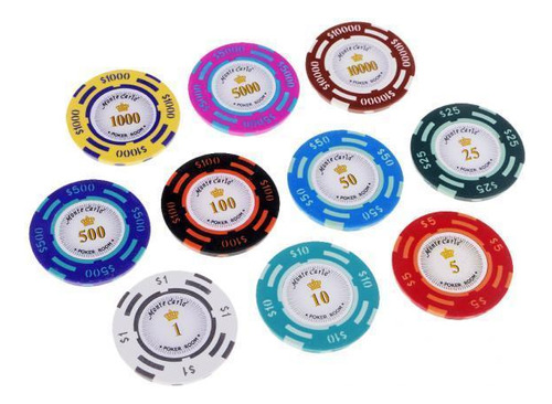 4 X 10pcs Chips Clay Juegos De Chips Coins Juguetes Props