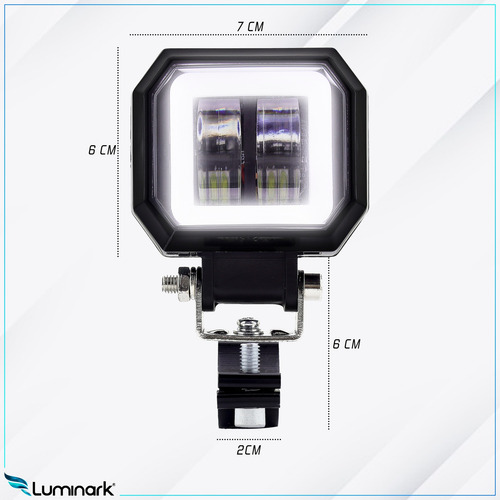 Imagem 4 de 5 de Par Farol Led Z5 Foco Aberto + Strobo