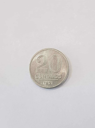 Moeda 20 Centavos 1957 Flor De Cunho!