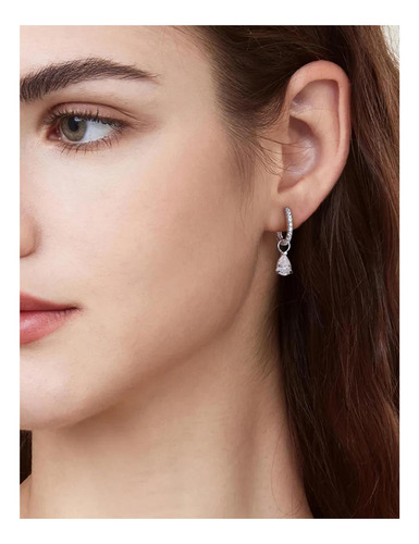 Pendientes De Aro De Moissanita Para Mujer De 2,72 Quilates