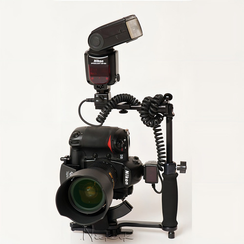 Soporte giratorio para flash Stroboframe Quick Flip 350, diseño de impresión suave