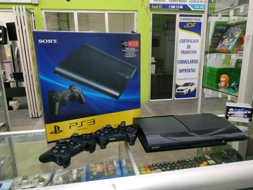 Ps3 Super Slim + Con Juegos + 2 Controles 250gb